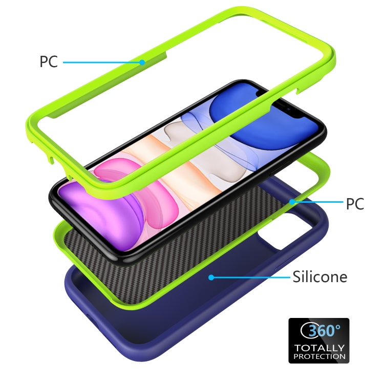Per iPhone 11 Pro Wave Pattern 3 in 1 Custodia protettiva antiurto in silicone + PC, For iPhone 11 Pro
