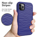 Per iPhone 11 Pro Wave Pattern 3 in 1 Custodia protettiva antiurto in silicone + PC, For iPhone 11 Pro