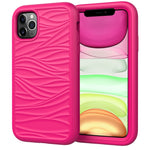 Per iPhone 11 Pro Wave Pattern 3 in 1 Custodia protettiva antiurto in silicone + PC, For iPhone 11 Pro