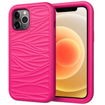 Per iPhone 12 Wave Pattern 3 in 1 Custodia protettiva antiurto in silicone + PC, For iPhone 12 mini