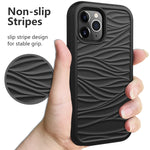 Per iPhone 12 Pro / 12 Max Wave Pattern 3 in 1 Custodia protettiva antiurto in silicone + PC, For iPhone 12 / 12 Pro