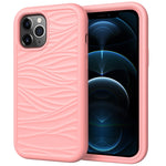 Per iPhone 12 Pro Max Wave Pattern 3 in 1 Custodia protettiva antiurto in silicone + PC, For iPhone 12 Pro Max