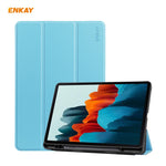 ENKAY ENK-8011 Custodia Smart in pelle PU + TPU con slot per penna per Samsung Galaxy Tab S7 11.0 T870 / T875, For Galaxy Tab S8 / Galaxy Tab S7 11.0