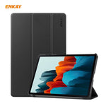 ENKAY ENK-8010 Smart Case in pelle PU + plastica con supporto a tre pieghe per Samsung Galaxy Tab S7 11.0 T870 / T875, For Galaxy Tab S8 / Galaxy Tab S7 11.0