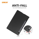 ENKAY ENK-8010 Smart Case in pelle PU + plastica con supporto a tre pieghe per Samsung Galaxy Tab S7 11.0 T870 / T875, For Galaxy Tab S8 / Galaxy Tab S7 11.0