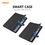 ENKAY ENK-8010 Smart Case in pelle PU + plastica con supporto a tre pieghe per Samsung Galaxy Tab S7 11.0 T870 / T875, For Galaxy Tab S8 / Galaxy Tab S7 11.0