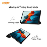 ENKAY ENK-8010 Smart Case in pelle PU + plastica con supporto a tre pieghe per Samsung Galaxy Tab S7 11.0 T870 / T875, For Galaxy Tab S8 / Galaxy Tab S7 11.0