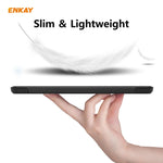 ENKAY ENK-8010 Smart Case in pelle PU + plastica con supporto a tre pieghe per Samsung Galaxy Tab S7 11.0 T870 / T875, For Galaxy Tab S8 / Galaxy Tab S7 11.0