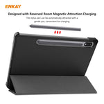 ENKAY ENK-8010 Smart Case in pelle PU + plastica con supporto a tre pieghe per Samsung Galaxy Tab S7 11.0 T870 / T875, For Galaxy Tab S8 / Galaxy Tab S7 11.0