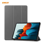 ENKAY ENK-8010 Smart Case in pelle PU + plastica con supporto a tre pieghe per Samsung Galaxy Tab S7 11.0 T870 / T875, For Galaxy Tab S8 / Galaxy Tab S7 11.0