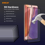 Per Samsung Galaxy Note 20 ENKAY Hat-Prince Full Glue 0.2mm 9H 2.5D Vetro temperato Copertura completa Supporto pellicola Sblocco impronte digitali, For Samsung Galaxy Note20(1pc), For Samsung Galaxy Note20(2pcs), For Samsung Galaxy Note20(5pcs)       ...