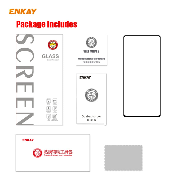Per Samsung Galaxy Note 20 ENKAY Hat-Prince Full Glue 0.2mm 9H 2.5D Vetro temperato Copertura completa Supporto pellicola Sblocco impronte digitali, For Samsung Galaxy Note20(1pc), For Samsung Galaxy Note20(2pcs), For Samsung Galaxy Note20(5pcs)       ...