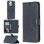 Per iPhone 12 Pro Max Crazy Horse Texture Custodia in pelle a vibrazione orizzontale con supporto e slot per schede e portafoglio e cornice per foto, For iPhone 12 Pro Max