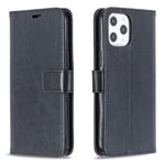 Per iPhone 12 Pro Max Crazy Horse Texture Custodia in pelle a vibrazione orizzontale con supporto e slot per schede e portafoglio e cornice per foto, For iPhone 12 Pro Max
