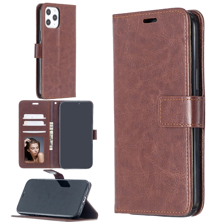Per iPhone 12 Pro Max Crazy Horse Texture Custodia in pelle a vibrazione orizzontale con supporto e slot per schede e portafoglio e cornice per foto, For iPhone 12 Pro Max