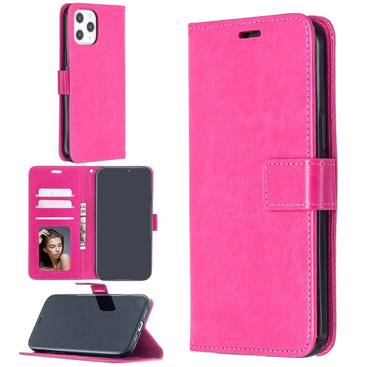 Per iPhone 12 Pro Max Crazy Horse Texture Custodia in pelle a vibrazione orizzontale con supporto e slot per schede e portafoglio e cornice per foto, For iPhone 12 Pro Max