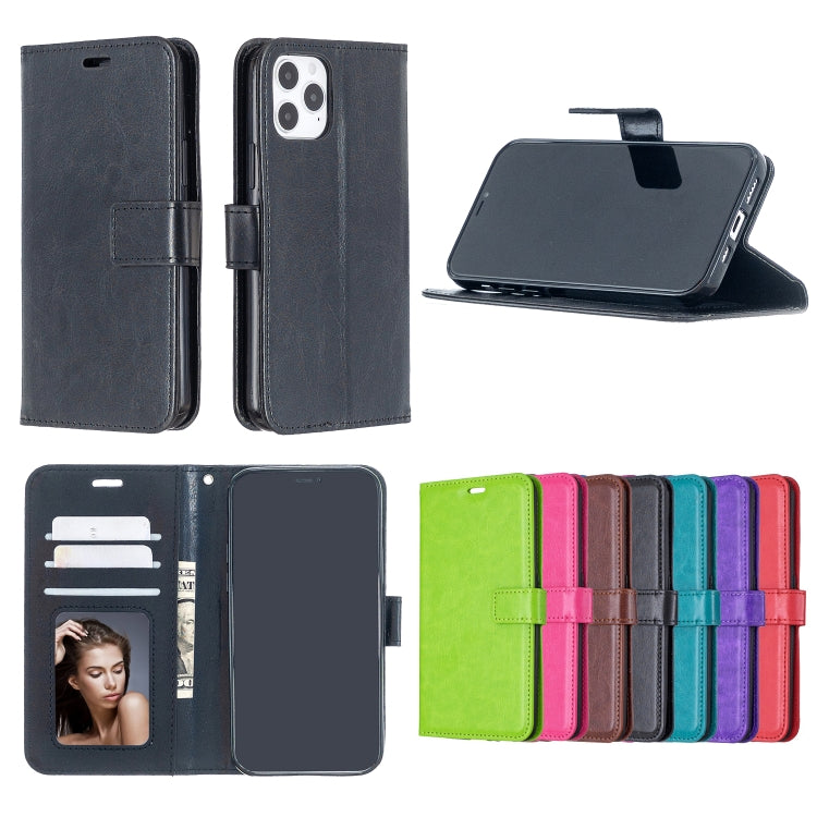Per iPhone 12 Pro / 12 Max Crazy Horse Texture Custodia in pelle a vibrazione orizzontale con supporto e slot per schede e portafogli e cornice per foto, For iPhone 12 / 12 Pro