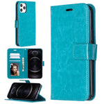 Per iPhone 12 Pro / 12 Max Crazy Horse Texture Custodia in pelle a vibrazione orizzontale con supporto e slot per schede e portafogli e cornice per foto, For iPhone 12 / 12 Pro