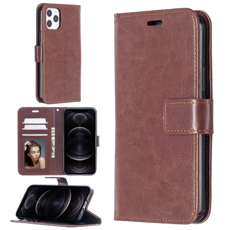 Per iPhone 12 Pro / 12 Max Crazy Horse Texture Custodia in pelle a vibrazione orizzontale con supporto e slot per schede e portafogli e cornice per foto, For iPhone 12 / 12 Pro