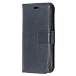 Custodia in pelle a vibrazione orizzontale per iPhone 12 Crazy Horse Texture con supporto e slot per schede e portafoglio e cornice per foto, For iPhone 12 mini