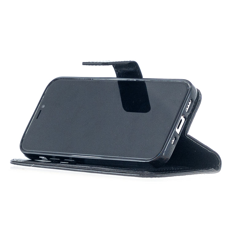 Custodia in pelle a vibrazione orizzontale per iPhone 12 Crazy Horse Texture con supporto e slot per schede e portafoglio e cornice per foto, For iPhone 12 mini