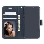Custodia in pelle a vibrazione orizzontale per iPhone 12 Crazy Horse Texture con supporto e slot per schede e portafoglio e cornice per foto, For iPhone 12 mini