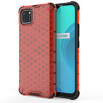 Per OPPO Realme C15 PC a nido d'ape antiurto + custodia in TPU