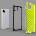 Per OPPO Realme C15 PC a nido d'ape antiurto + custodia in TPU