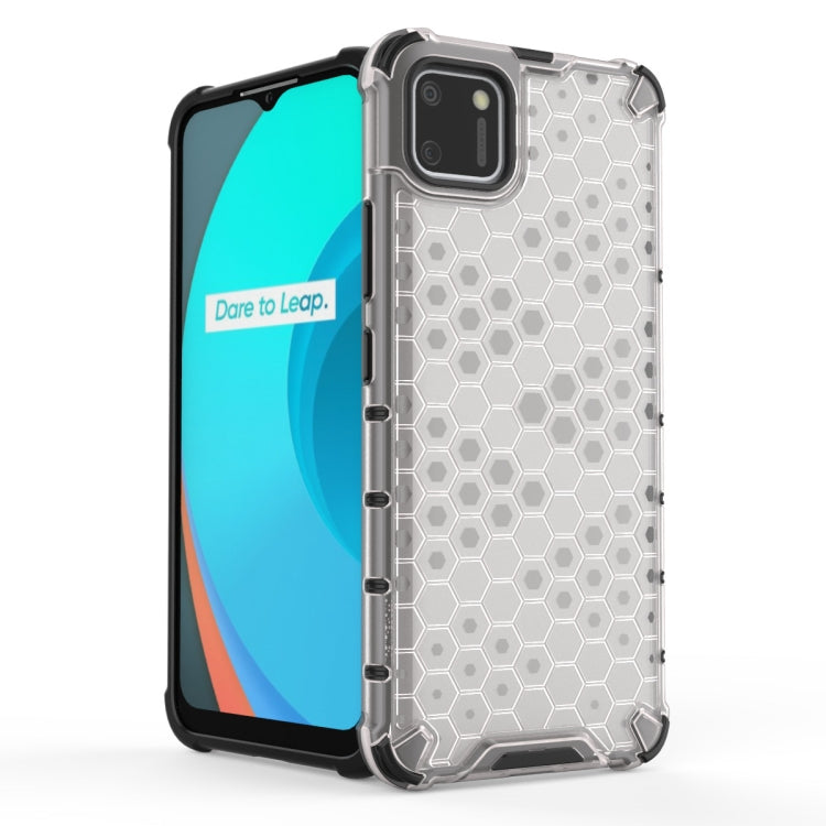 Per OPPO Realme C15 PC a nido d'ape antiurto + custodia in TPU