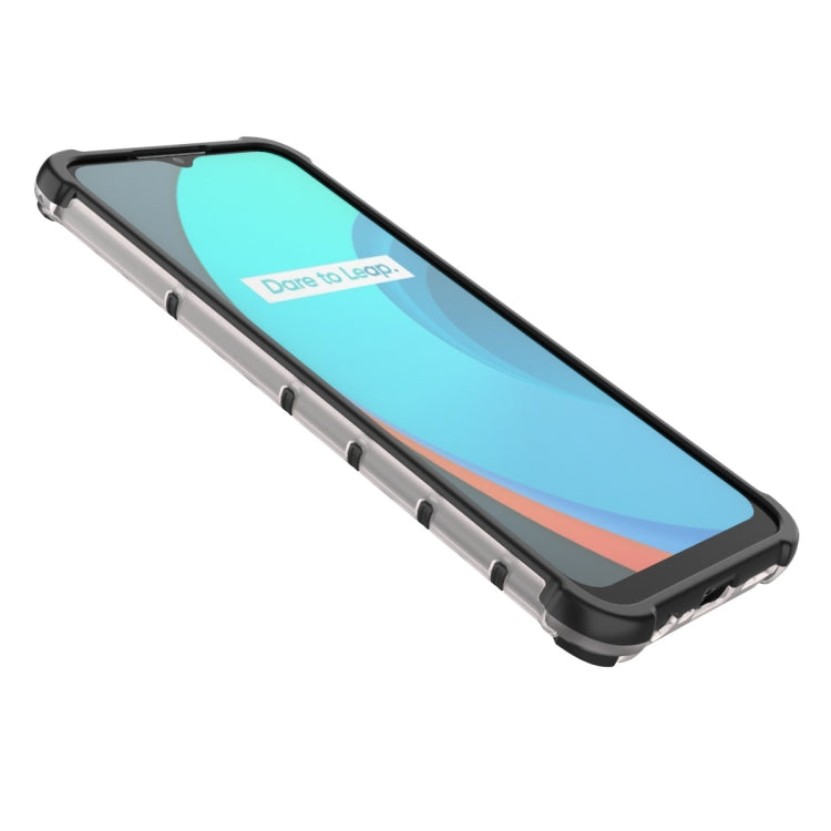 Per OPPO Realme C15 PC a nido d'ape antiurto + custodia in TPU