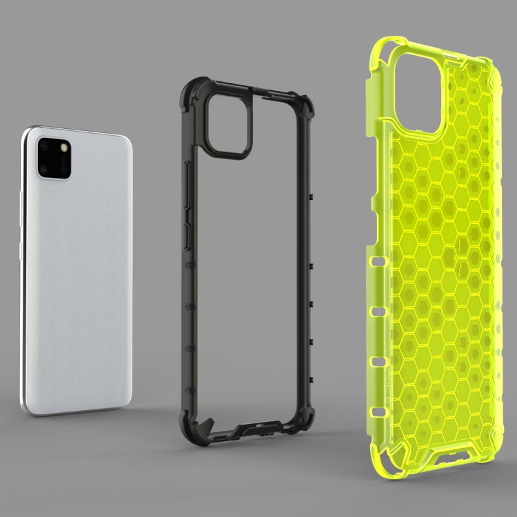 Per OPPO Realme C11 PC a nido d'ape antiurto + custodia in TPU, For OPPO Realme C11