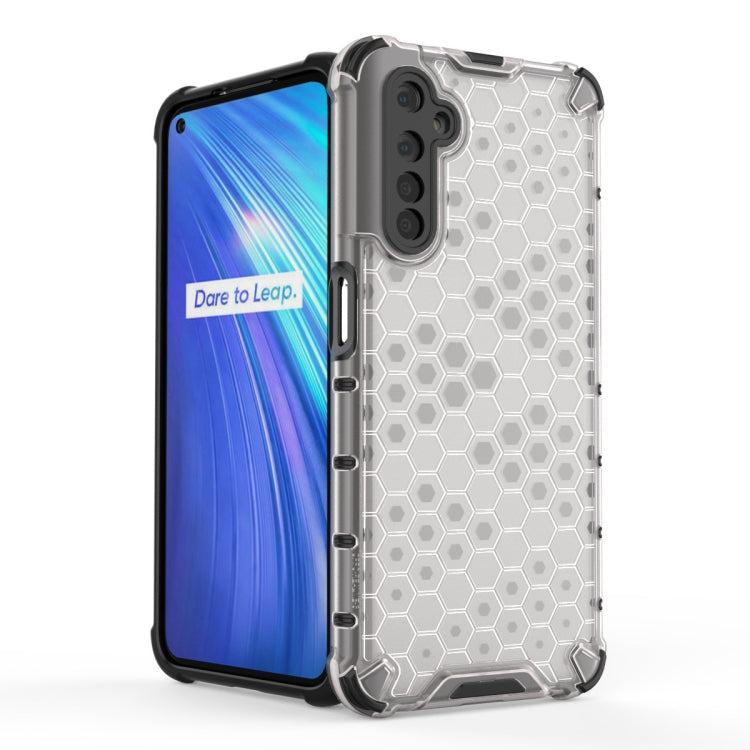 Per OPPO Realme 6 PC a nido d'ape antiurto + custodia in TPU, For OPPO Realme 6