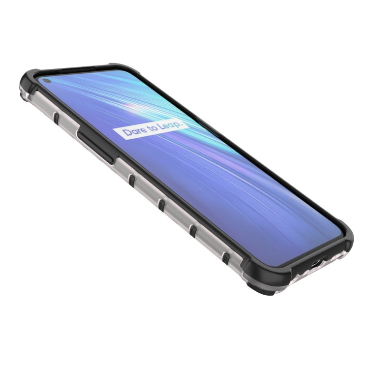 Per OPPO Realme 6 PC a nido d'ape antiurto + custodia in TPU, For OPPO Realme 6