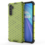 Per OPPO Realme 6 PC a nido d'ape antiurto + custodia in TPU, For OPPO Realme 6