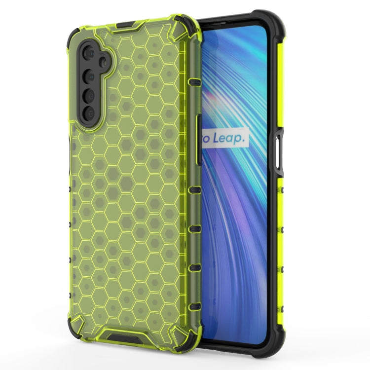 Per OPPO Realme 6 PC a nido d'ape antiurto + custodia in TPU, For OPPO Realme 6