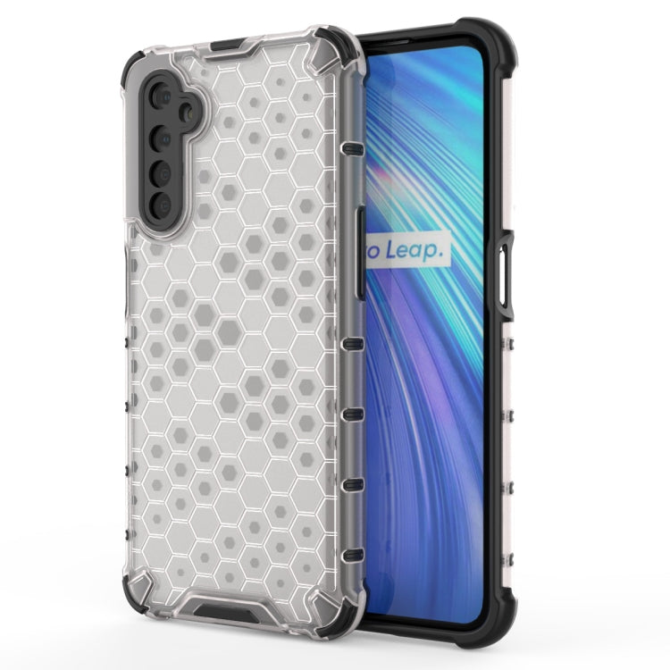 Per OPPO Realme 6 PC a nido d'ape antiurto + custodia in TPU, For OPPO Realme 6