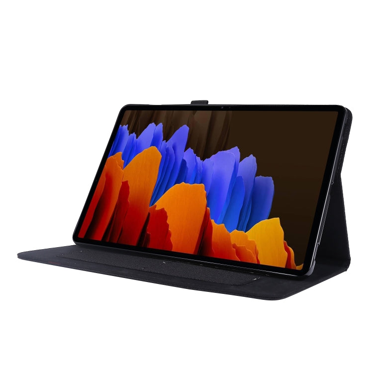 Flip orizzontale TPU + Custodia protettiva in pelle PU tessuto con slot per schede e supporto, For Galaxy Tab S8 / Galaxy Tab S7, For Samsung Galaxy Tab S8 / Galaxy Tab S7, For Galaxy Tab A7(2020), For Galaxy Tab A 7(2020)