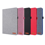 Flip orizzontale TPU + Custodia protettiva in pelle PU tessuto con slot per schede e supporto, For Galaxy Tab S8 / Galaxy Tab S7, For Samsung Galaxy Tab S8 / Galaxy Tab S7, For Galaxy Tab A7(2020), For Galaxy Tab A 7(2020)