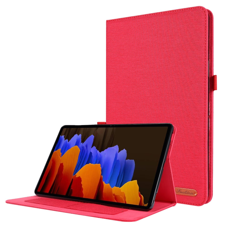 Flip orizzontale TPU + Custodia protettiva in pelle PU tessuto con slot per schede e supporto, For Galaxy Tab S8 / Galaxy Tab S7, For Samsung Galaxy Tab S8 / Galaxy Tab S7, For Galaxy Tab A7(2020), For Galaxy Tab A 7(2020)