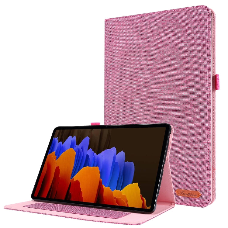 Flip orizzontale TPU + Custodia protettiva in pelle PU tessuto con slot per schede e supporto, For Galaxy Tab S8 / Galaxy Tab S7, For Samsung Galaxy Tab S8 / Galaxy Tab S7, For Galaxy Tab A7(2020), For Galaxy Tab A 7(2020)