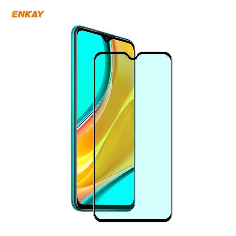 ENKAY Hat-Prince 0.26mm 9H 6D Protezione per gli occhi a schermo intero curvo Protezione per vetro temperato con pellicola verde, For Xiaomi Redmi Note 8 Pro, For Redmi Note 9S/Note 9 Pro (Max), ForRedmi 10X 4G / Redmi Note 9, For Xiaomi Redmi 9 / 9A /...