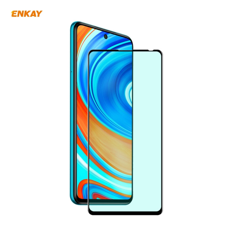 ENKAY Hat-Prince 0.26mm 9H 6D Protezione per gli occhi a schermo intero curvo Protezione per vetro temperato con pellicola verde, For Xiaomi Redmi Note 8 Pro, For Redmi Note 9S/Note 9 Pro (Max), ForRedmi 10X 4G / Redmi Note 9, For Xiaomi Redmi 9 / 9A /...