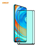 2 PCS ENKAY Hat-Prince 0.26mm 9H 6D Protezione per gli occhi a schermo intero curvo Protezione per vetro temperato con pellicola verde, For Xiaomi Redmi Note 8 Pro, For Xiaomi Redmi Note 9S/Note 9 Pro, For Redmi 10X 4G/Redmi Note 9                     ...