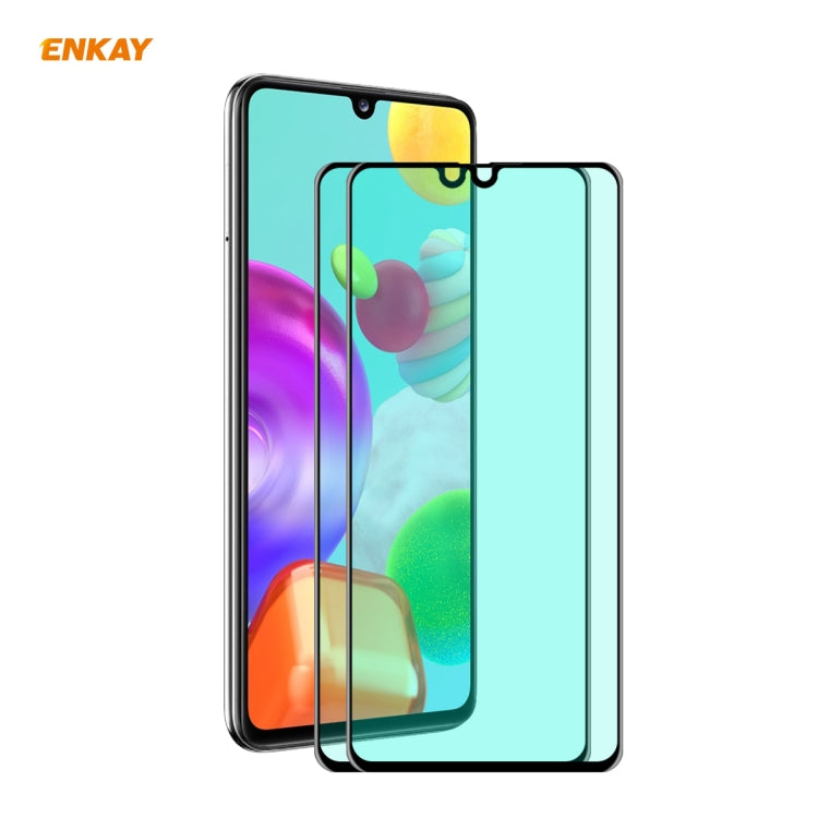 2 PCS ENKAY Hat-Prince 0.26mm 9H 6D Protezione per gli occhi a schermo intero curvo Protezione per vetro temperato con pellicola verde, For Xiaomi Redmi Note 8 Pro, For Xiaomi Redmi Note 9S/Note 9 Pro, For Redmi 10X 4G/Redmi Note 9                     ...