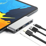 Adattatore HUB USB-C 4 in 1 con HDMI, AUX, USB e PD
