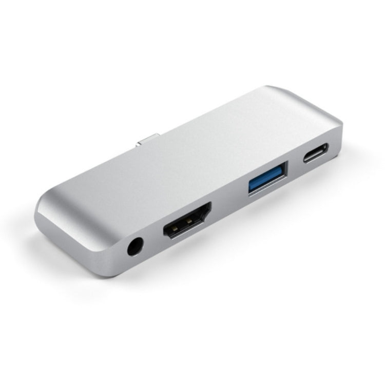 Adattatore HUB USB-C 4 in 1 con HDMI, AUX, USB e PD