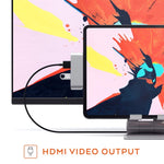 Adattatore HUB USB-C 4 in 1 con HDMI, AUX, USB e PD