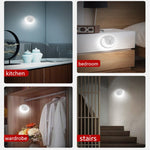 Luce di ricarica USB e controllo del rilevamento del corpo umano Sorriso Luce notturna magnetica, Cold White Light, Warm white light