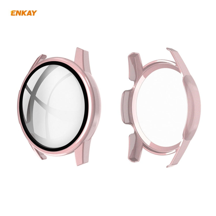 Per Huawei Watch GT 2 46mm ENKAY Hat-Prince ENK-AC8202 Custodia smerigliata per PC a copertura totale + protezione in vetro temperato 9H