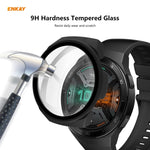 Per Huawei Watch GT 2e 46mm ENKAY Hat-Prince ENK-AC8203 Custodia smerigliata per PC a copertura totale + Pellicola in vetro temperato 9H